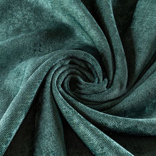 Ткань портьерная шенилл h-295 см 21-02-00084 нефритовый однотонный