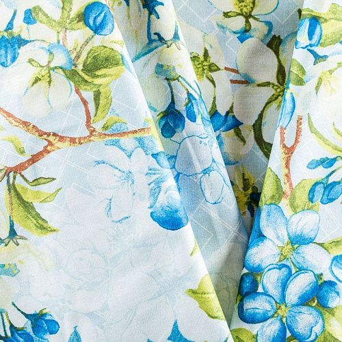 Перкаль ш.220 см 007-03524 светло-голубой принтованный