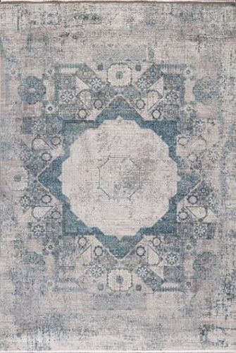 Ковер прямоугольный 240х340 см Woolknot Craft MT069 темно-серый/синий