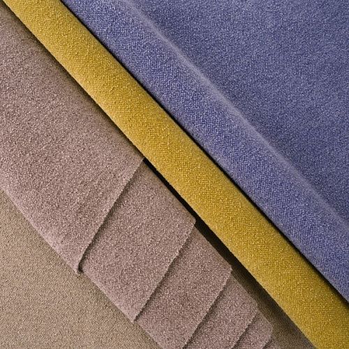 Ткань мебельная шенилл 22-02-10465 кремовый однотонный