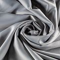 Креп-сатин К33-846 стальной однотонный