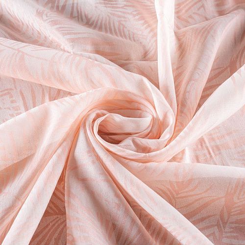 Шелк-батист 003-1028 молочный принтованный