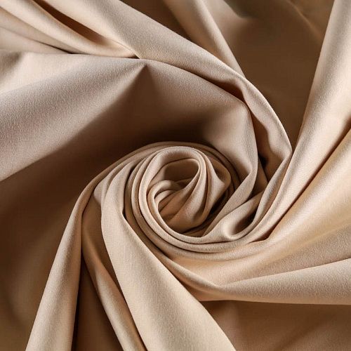 Джерси К33-653 бежевый однотонный