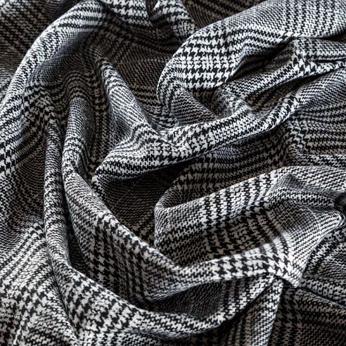 Твид 052-05593 черно-белый