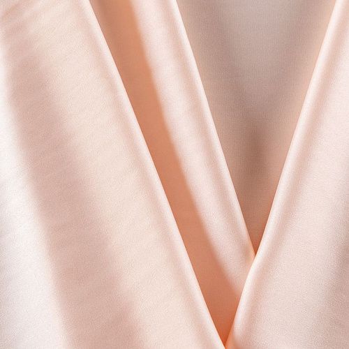 Креп-атлас стрейч 001-09715 разбеленный персиковый однотонный