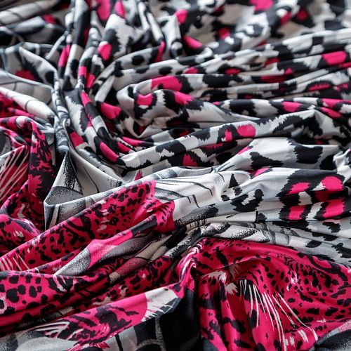 Трикотаж 056-03795 светло-серый принтованный