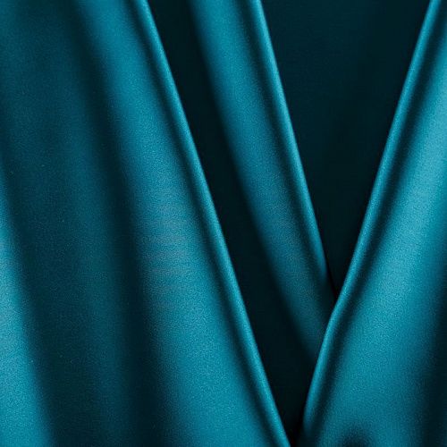 Сатин стрейч 001-07803 сине-зеленый однотонный