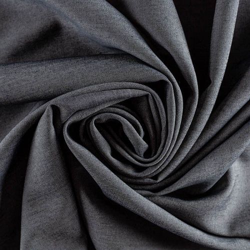 Ткань рубашечная стрейч К19-867 серый однотонный