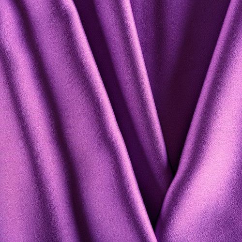 Кади креп-атлас 001-06656 лиловый однотонный