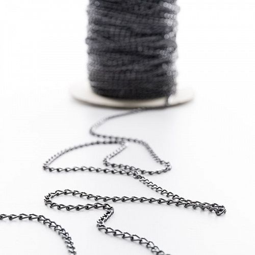 Цепь декоративная 4 мм металл 20-4-под темный никель 