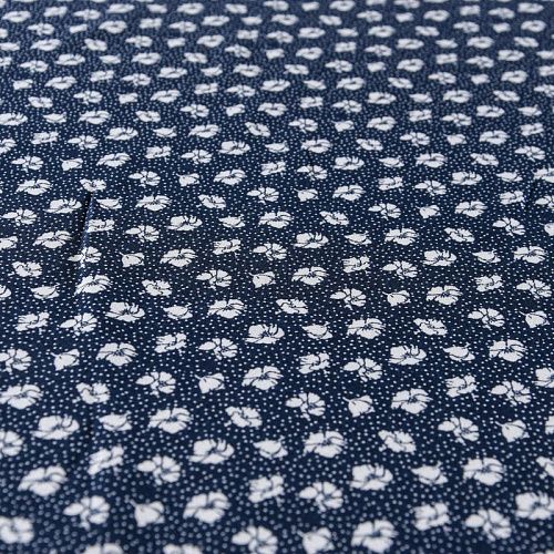 Вискоза 009-11694 темно-синий принтованный