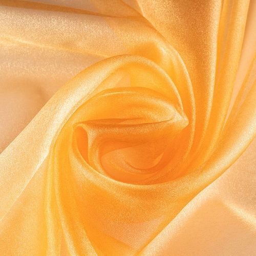 Органза К33-988 светлая охра однотонный