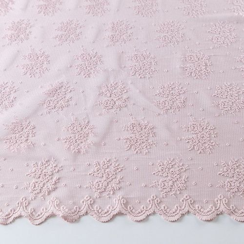 Тюль жаккардовый h-285 см 08-01-00252 розовый