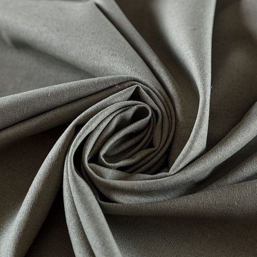 Лен-вискоза 035-00809 полынный однотонный