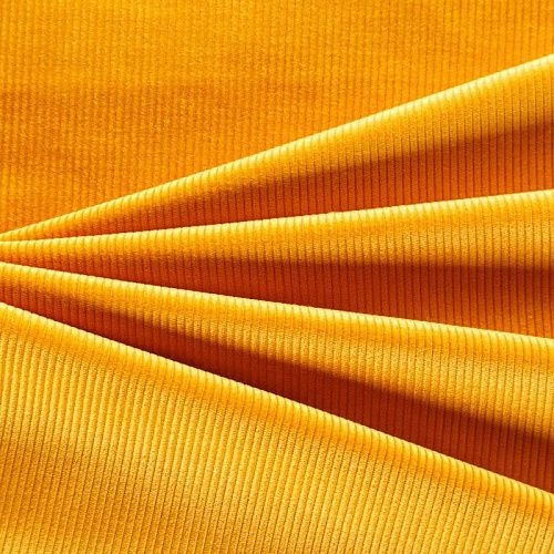 Вельвет 008-05940 шафрановый однотонный