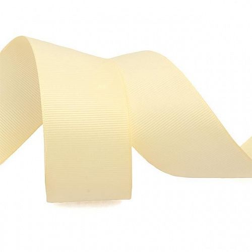 Лента репсовая Ideal в рубчик 38 мм 38-815 кремовый