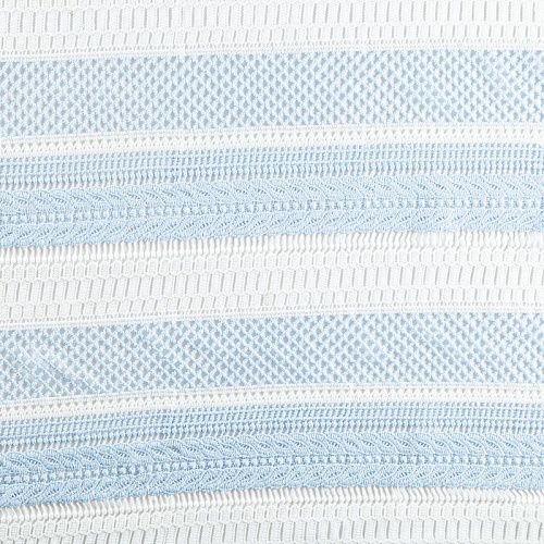 Гипюр-макраме К21-1077 бело-голубой 