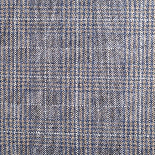 Твид 052-05595 бежево-голубой