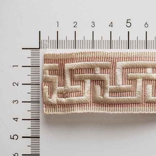 Бордюр жаккардовый 3,5 см 0000-357-104-014 розовый 
