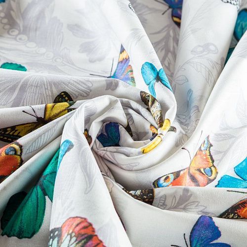 Бязь ш.220 см 007-03487 белый принтованный