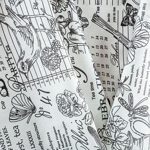 Рогожка 048-03538 белый принтованный