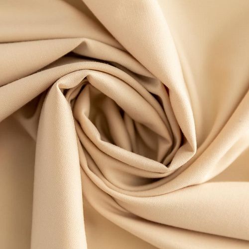 Ткань костюмная К33-417 сливочный однотонный