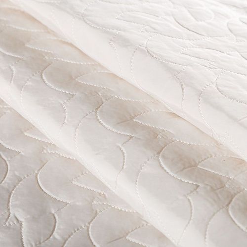 Ткань курточная 033-05338 молочный однотонный