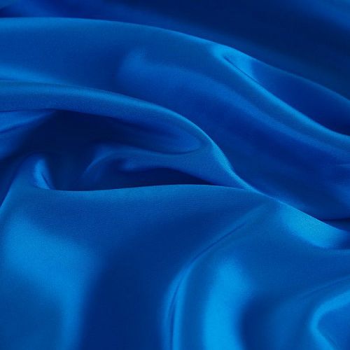 Ткань подкладочная 045-17209 ярко-голубой однотонный