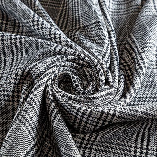 Твид 052-05593 черно-белый
