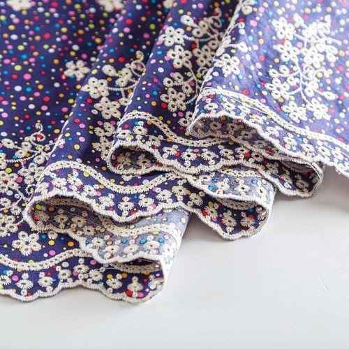 Шитье 067-07612 фиолетово-синий принтованный