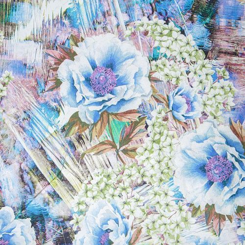 Джинс 015-07878 белый принтованный