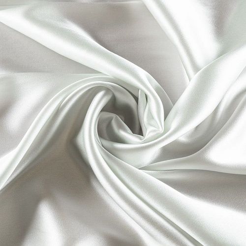 Шелк натуральный К15-1009 белый однотонный
