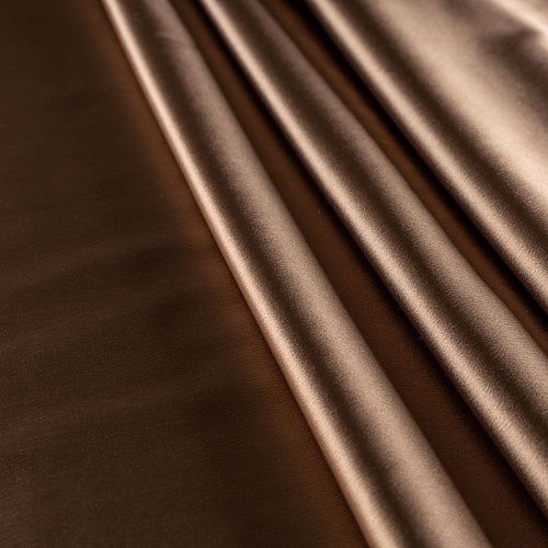 Атлас ватуссо К2-463 бронзово-оливковый однотонный