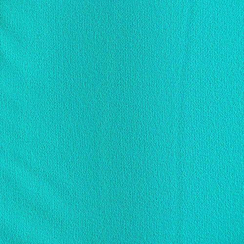 Креп 026-02163 бирюзово-зеленый однотонный