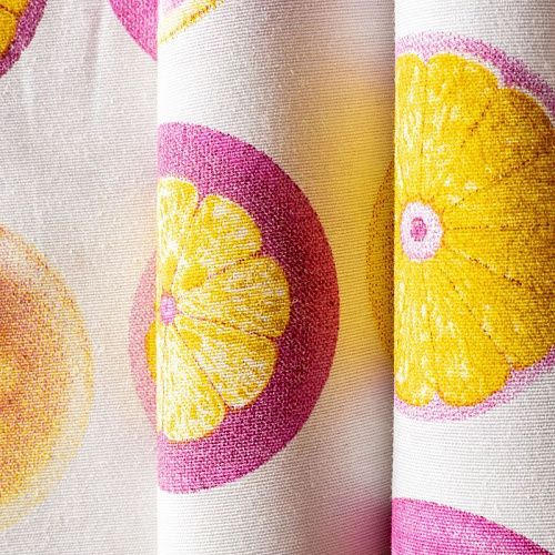 Ткань портьерная L-280 см Т433-02-50 белый принтованный