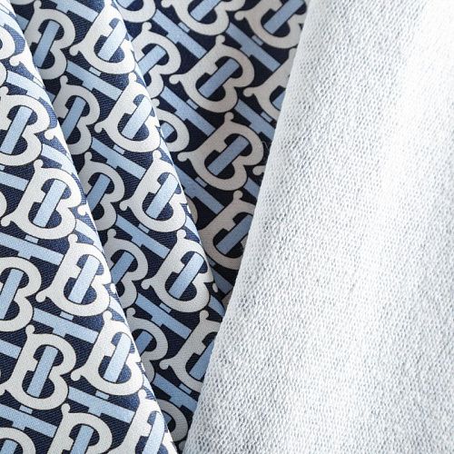 Футер 3-х нитка 062-06263 темно-синий принтованный