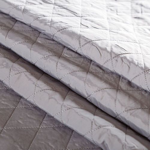 Ткань курточная 033-05661 светло-серый однотонный