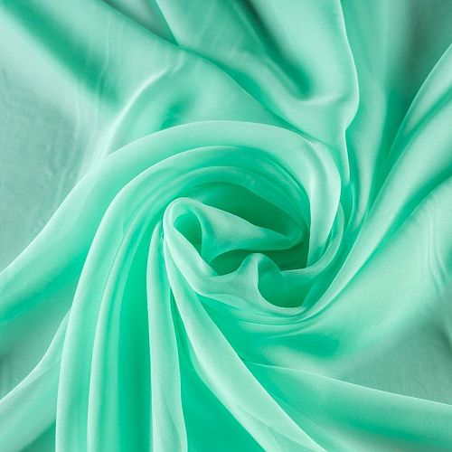 Шифон К33-893 мятный однотонный