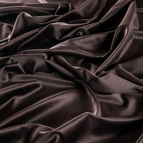 Бархат К01-124 шоколадный однотонный