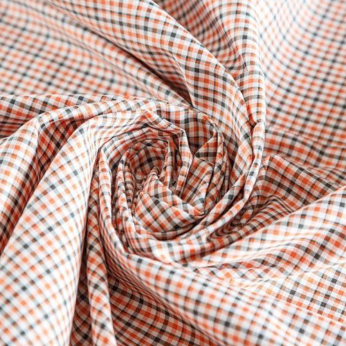 Хлопок рубашечный К14-553 белый принтованный