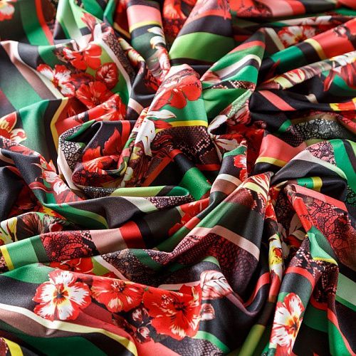 Джерси 014-03558 черный принтованный