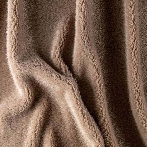 Мех искусственный К36-233 серо-бежевый однотонный