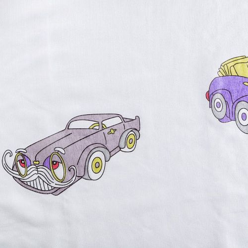 Тюль капрон Т241-01-281 белый принтованный