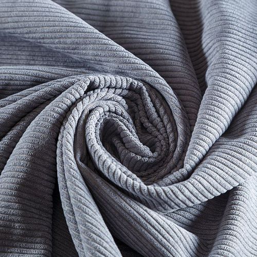 Вельвет 008-05623 светло-серый однотонный