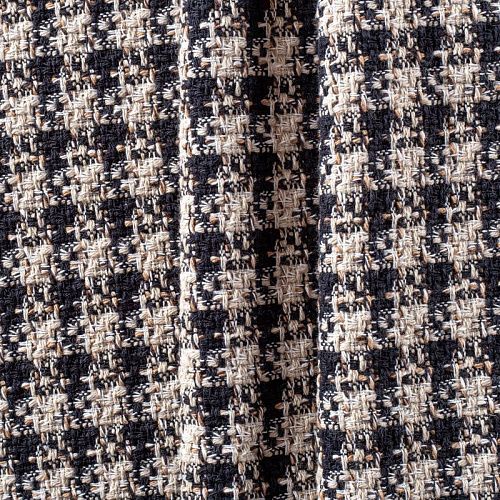 Твид шанель 052-01136 молочно-черный