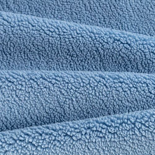 Мех искусственный К30-123 голубой однотонный