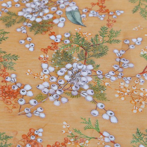 Бемерия снежная К27-154 светло-оранжевый принтованный