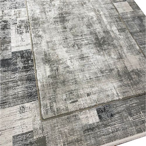 Ковер прямоугольный 160х230 см Woolknot Craft M426A серый/темно-серый