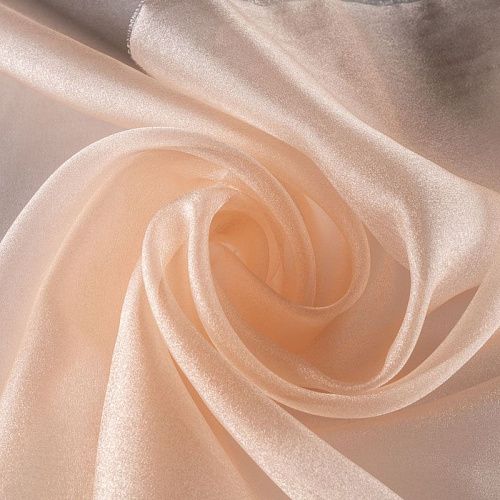 Органза К33-1001 персиковый однотонный