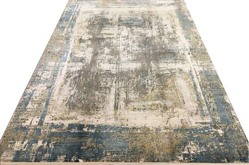 Ковер прямоугольный 200х290 см Woolknot Craft MT176 кремово-синий